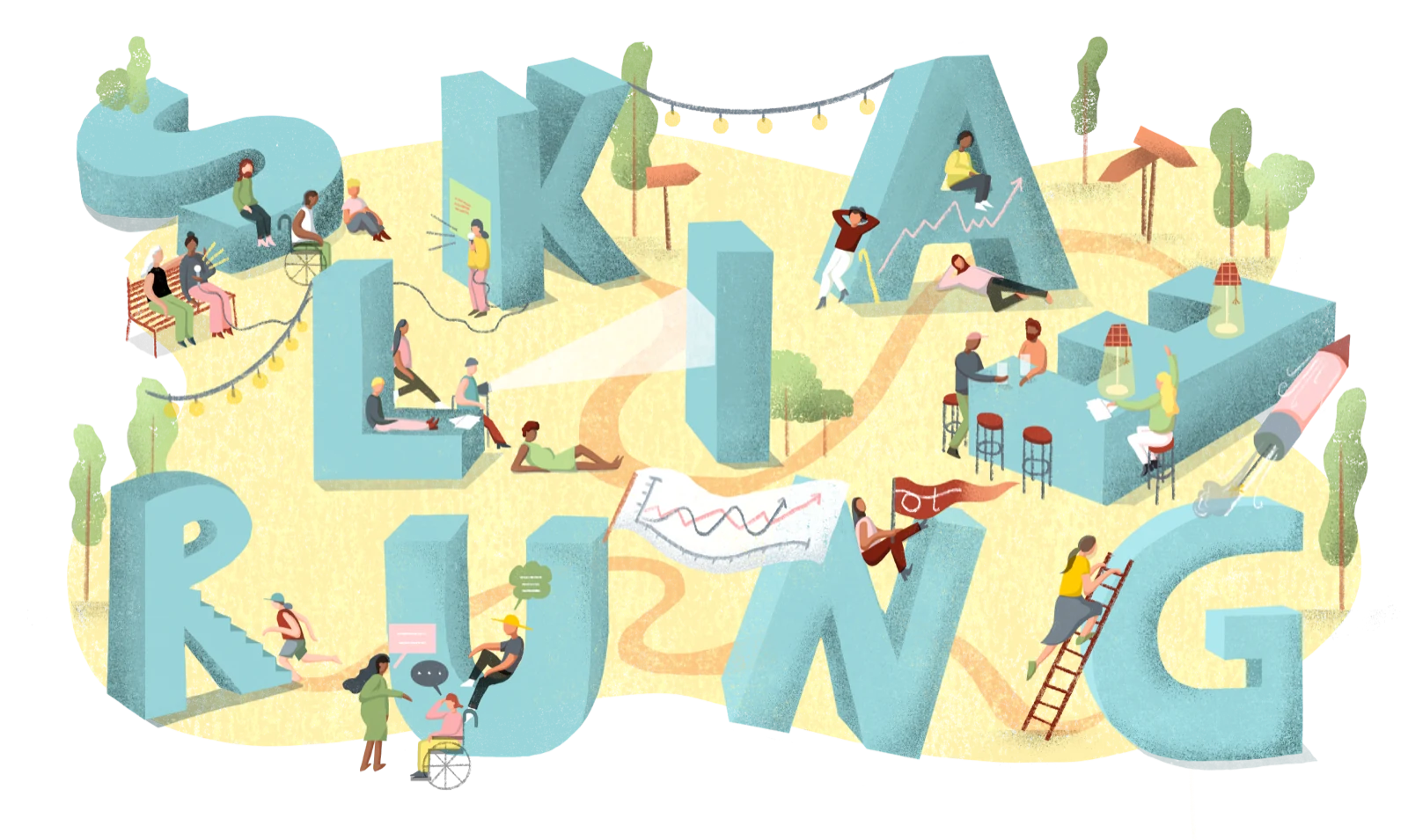 Illustration zum Festival der Skalierung